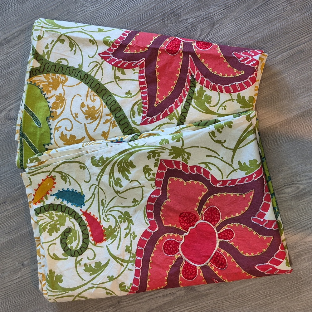 Pier 1 Multicolor Floral Tapestry - Picture 6 of 8